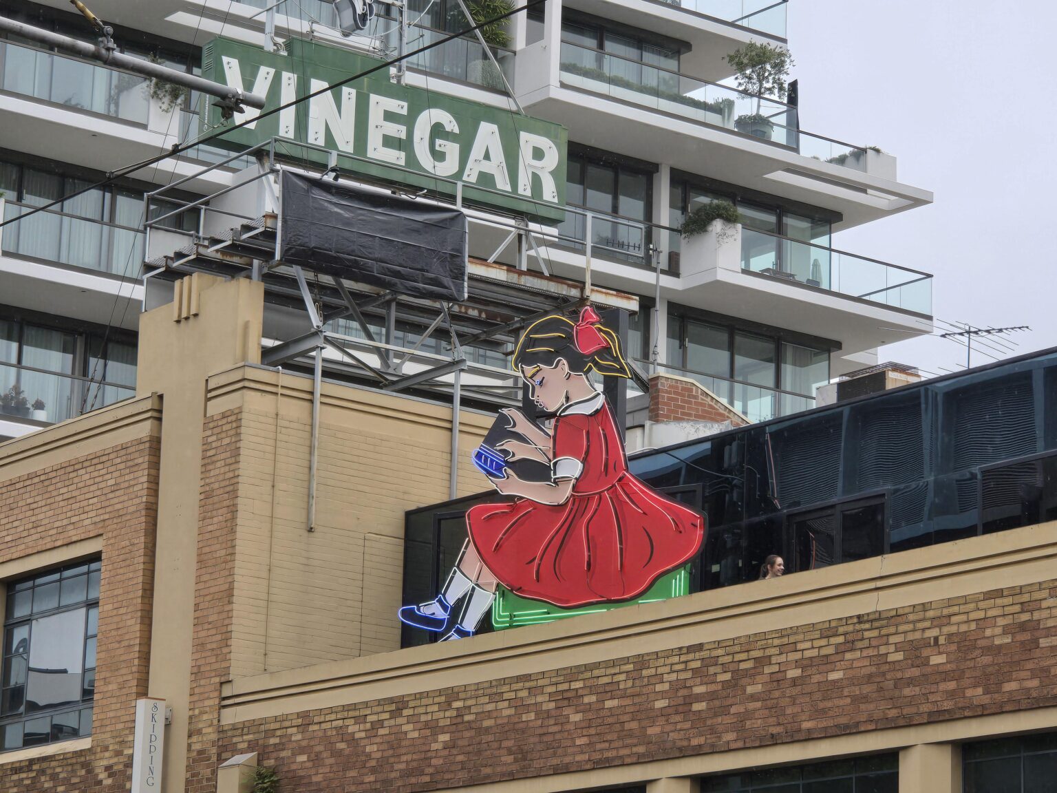 What is this new Skipping girl Vinegar doing?