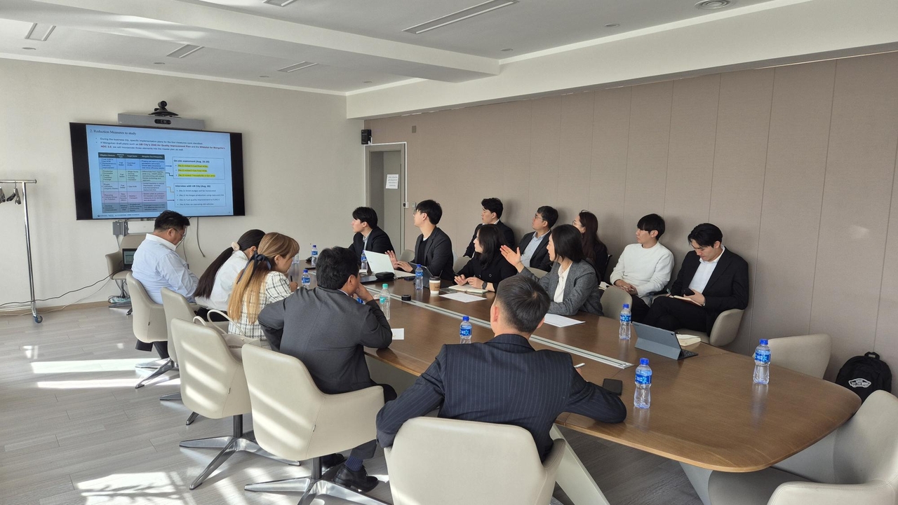 Eco&Partners’ team meets with Mongolian government officials to review progress on a comprehensive air quality improvement plan. (Eco&Partners)