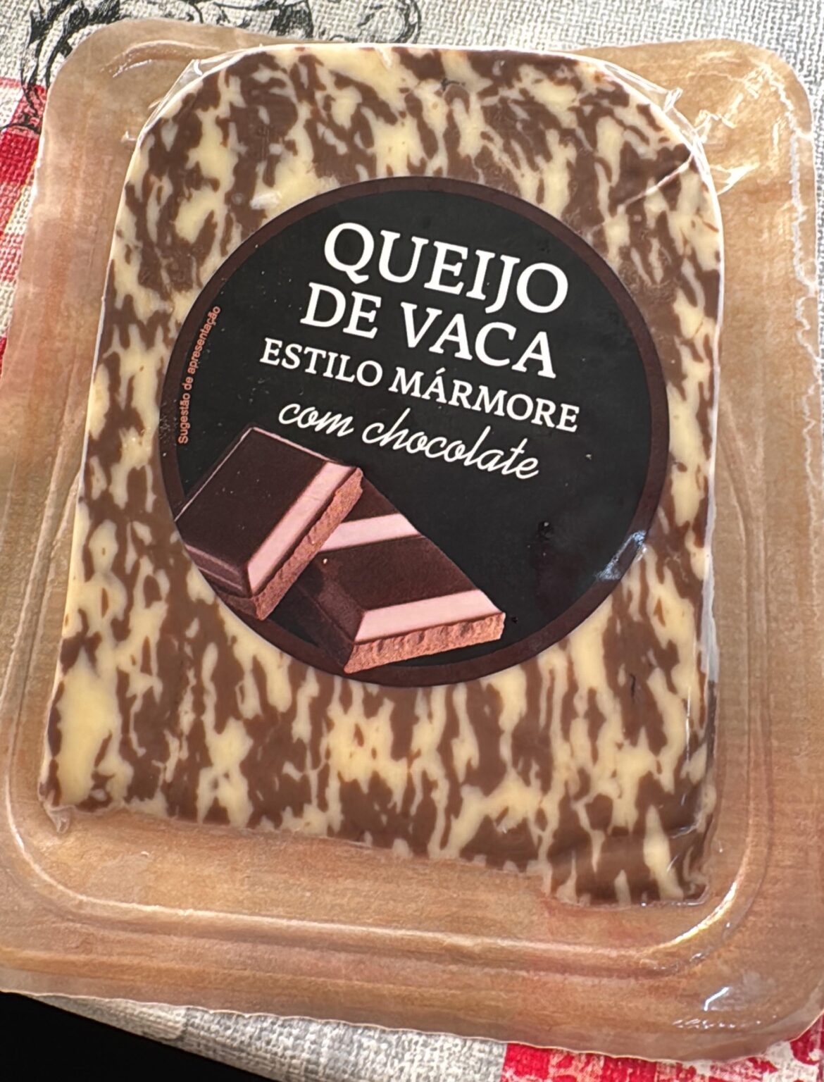 Cheese with chocolate