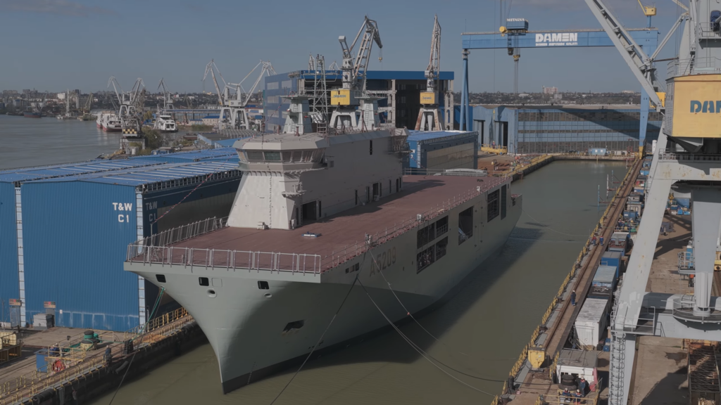 Romania Launches EU’s First Drone-Equipped Support Ship Dom João II for Portugal