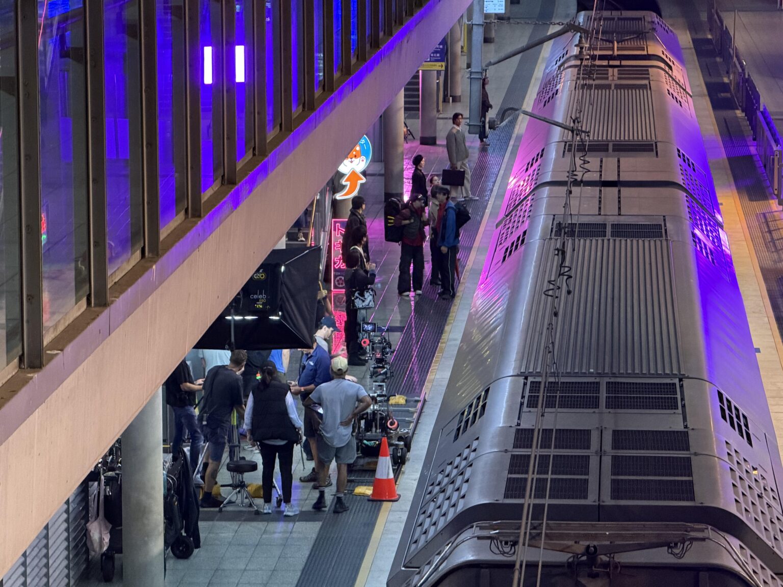 Anybody know what is being filmed at Olympic Park station tonight?