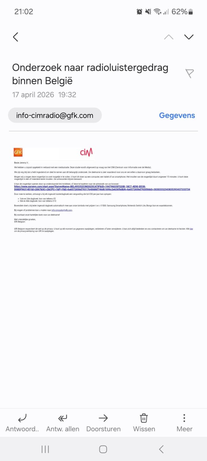 Has anyone also been contracted by the CIM in connection with an investigation into radio use?
