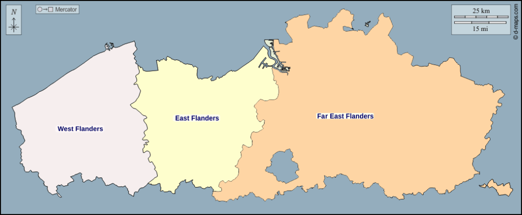 New simplified Flemish provinces proposal