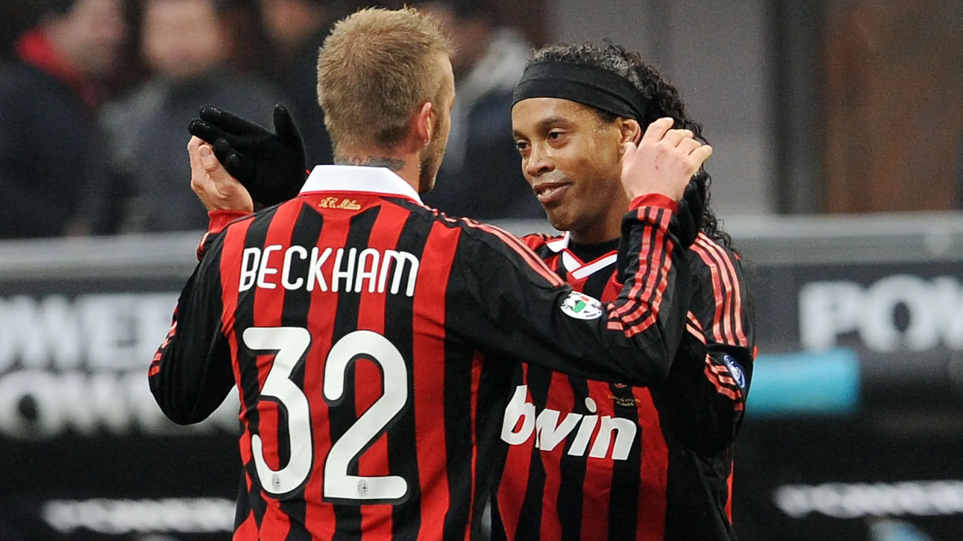 ronaldinho beckham milan