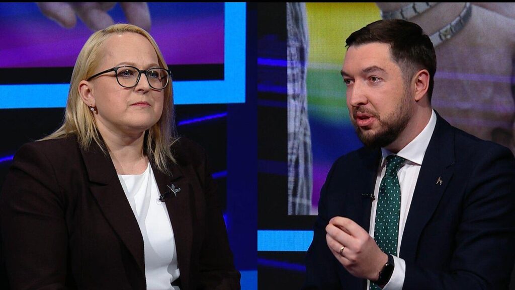 In the heated debate about the referendum, Girskiena's attack: "You have been caught red-handed"