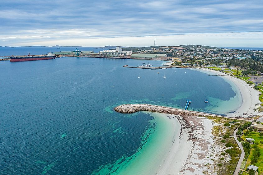 The coastline of Esperance, Western Australia.