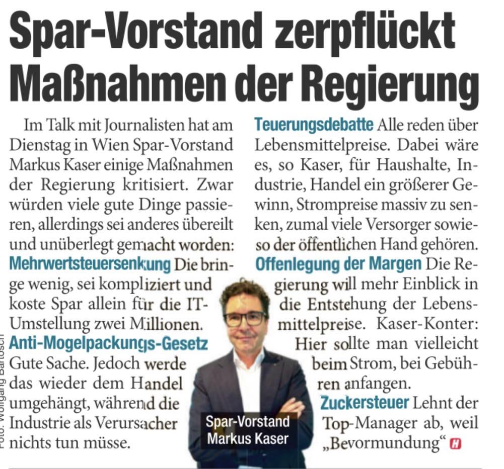 On the subject of “Disclosure of margins”. Every employee in the store has insight into this.