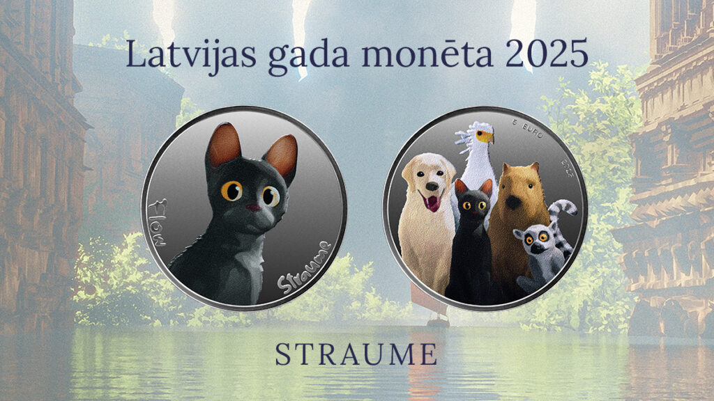 ‘Flow’ is coin of year 2026 in Latvia / Article Monēta «Straume» kļuvusi par «Latvijas gada monētu 2025»