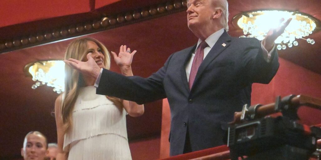 Trump mostly cheered while attending opening night of 'Chicago' at the Kennedy Center