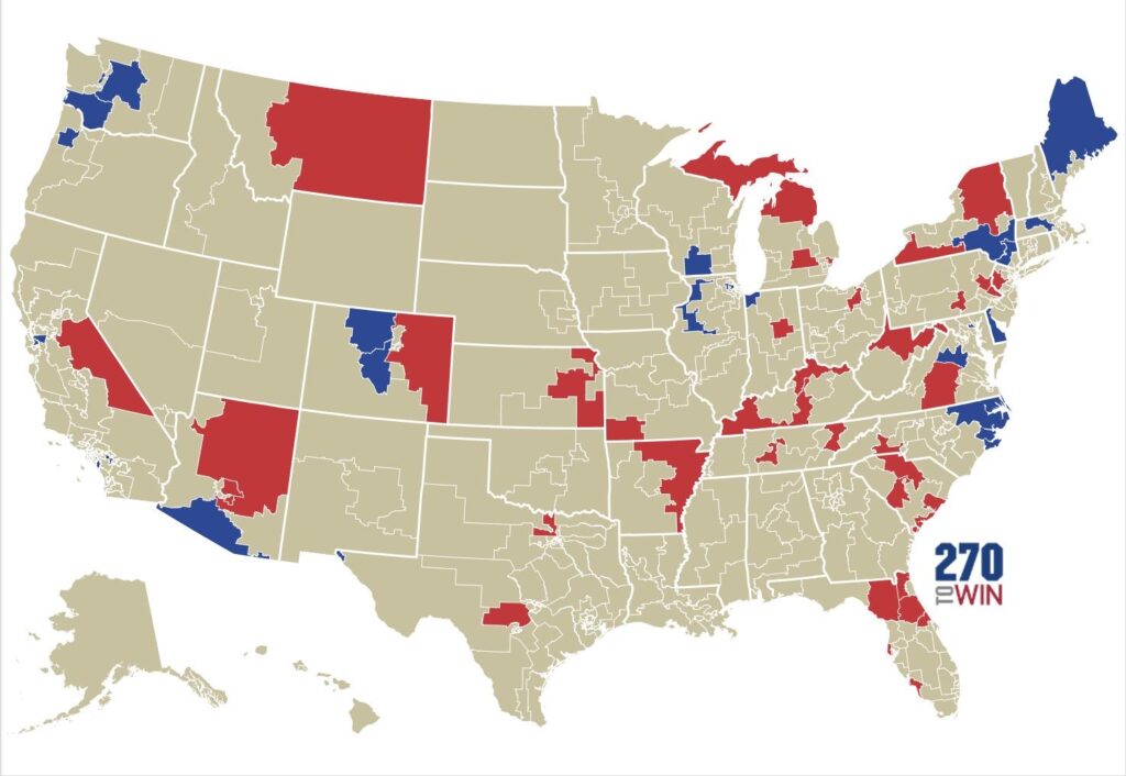 Map of politicians who voted to release sexual conduct of congressmen