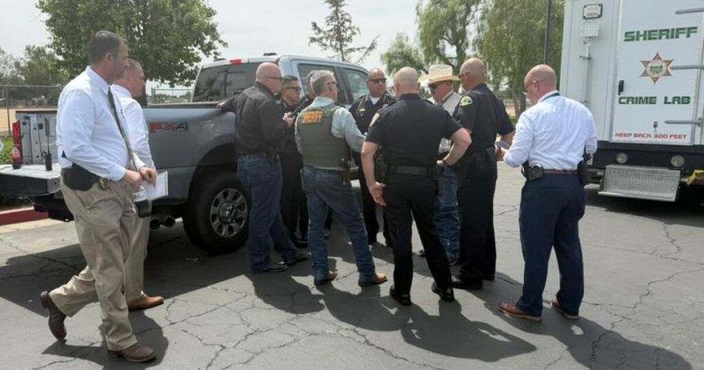 California officers run over gunman with armored car, officials say California officers run over gunman with armored car, officials say
