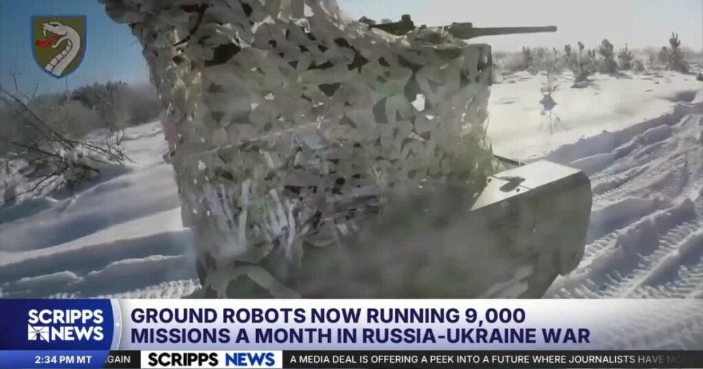 Ukraine's ground robots now running 9,000 missions a month