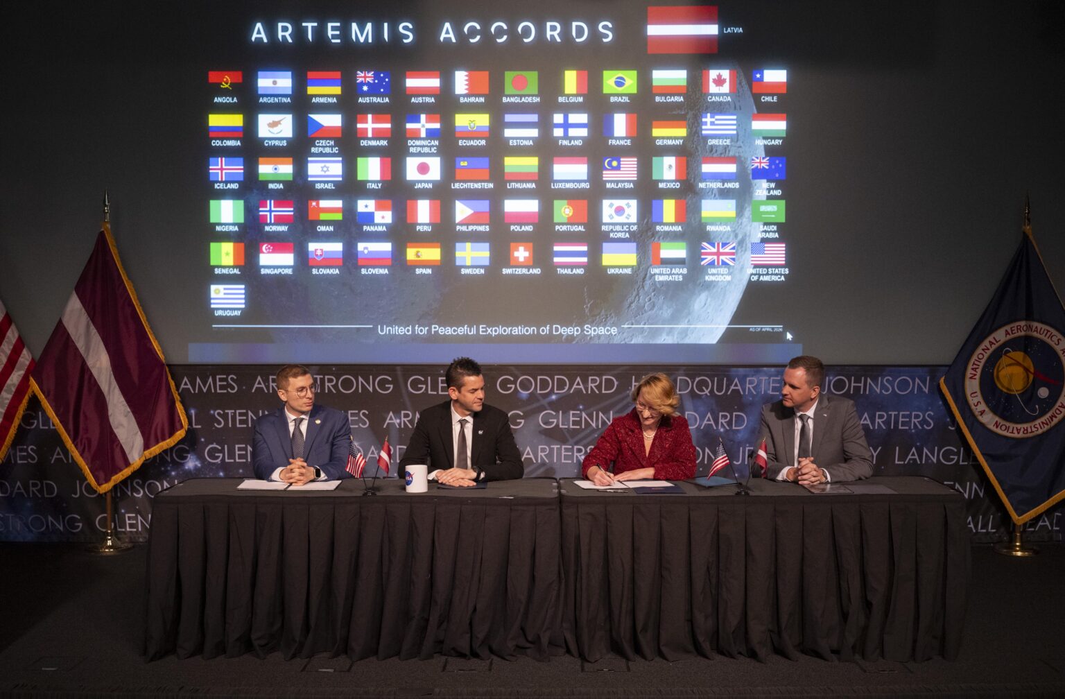 NASA Welcomes Latvia as Newest Artemis Accords Signatory