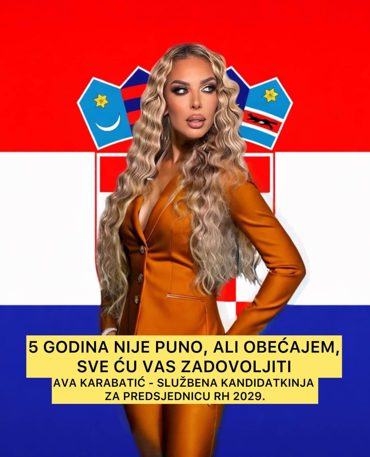 Ava Karabatić announced her official candidacy for President of the Republic of Croatia in 2029 and promises to satisfy us all in 5 years