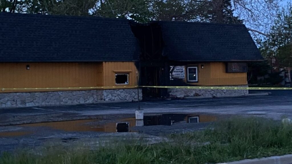 Half-Dozen Fire Units Battle Fire in Belgium Saturday at Georgetown Rd and Lyons Rd