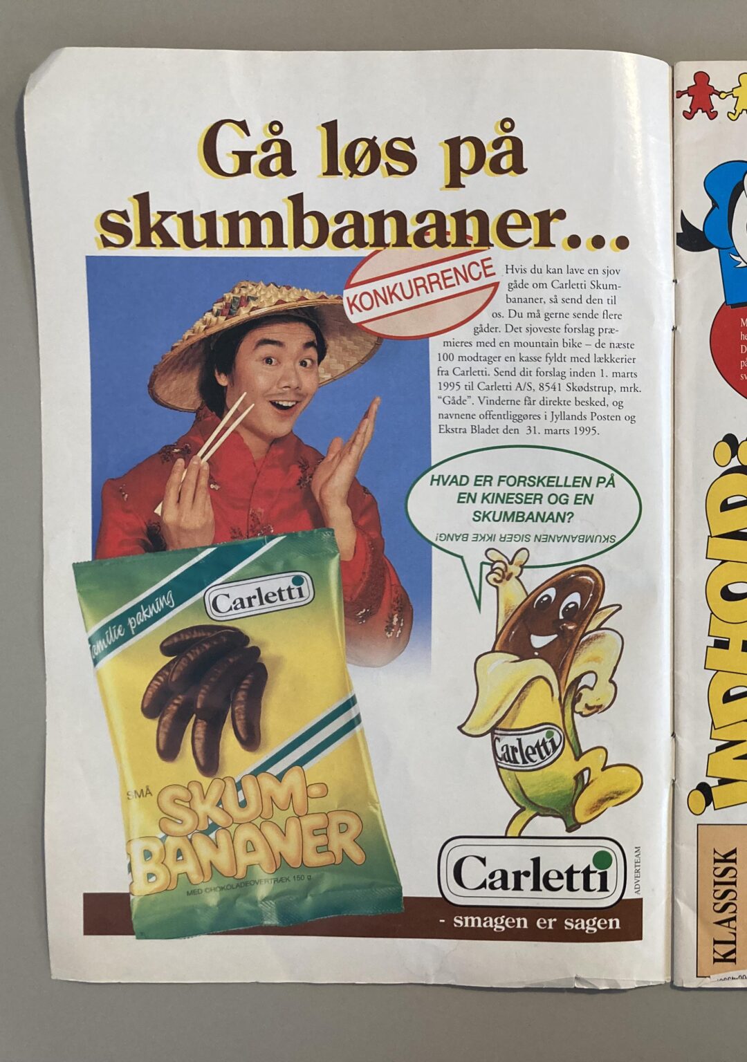 It was a different time in 95. Spotted in Anders And magazine