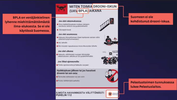 ‼️🇫🇮 Finnish authorities have launched an investigation into the distribution of fraudulent safety instructions regarding drone attacks.