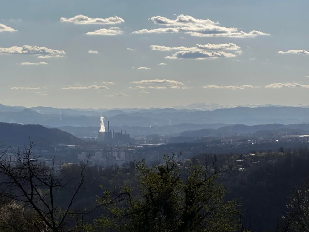 Vlašić above Tuzla from a distance of 87 km