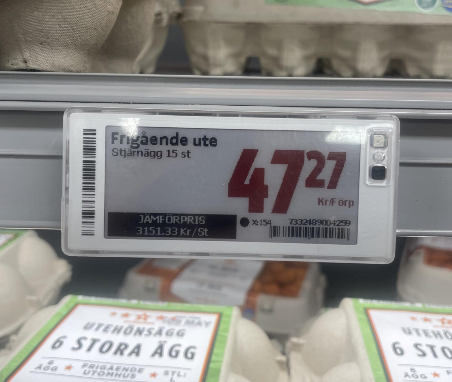 Of course because eggs have become more expensive.. but the price per piece is a bit excessive now, isn't it?