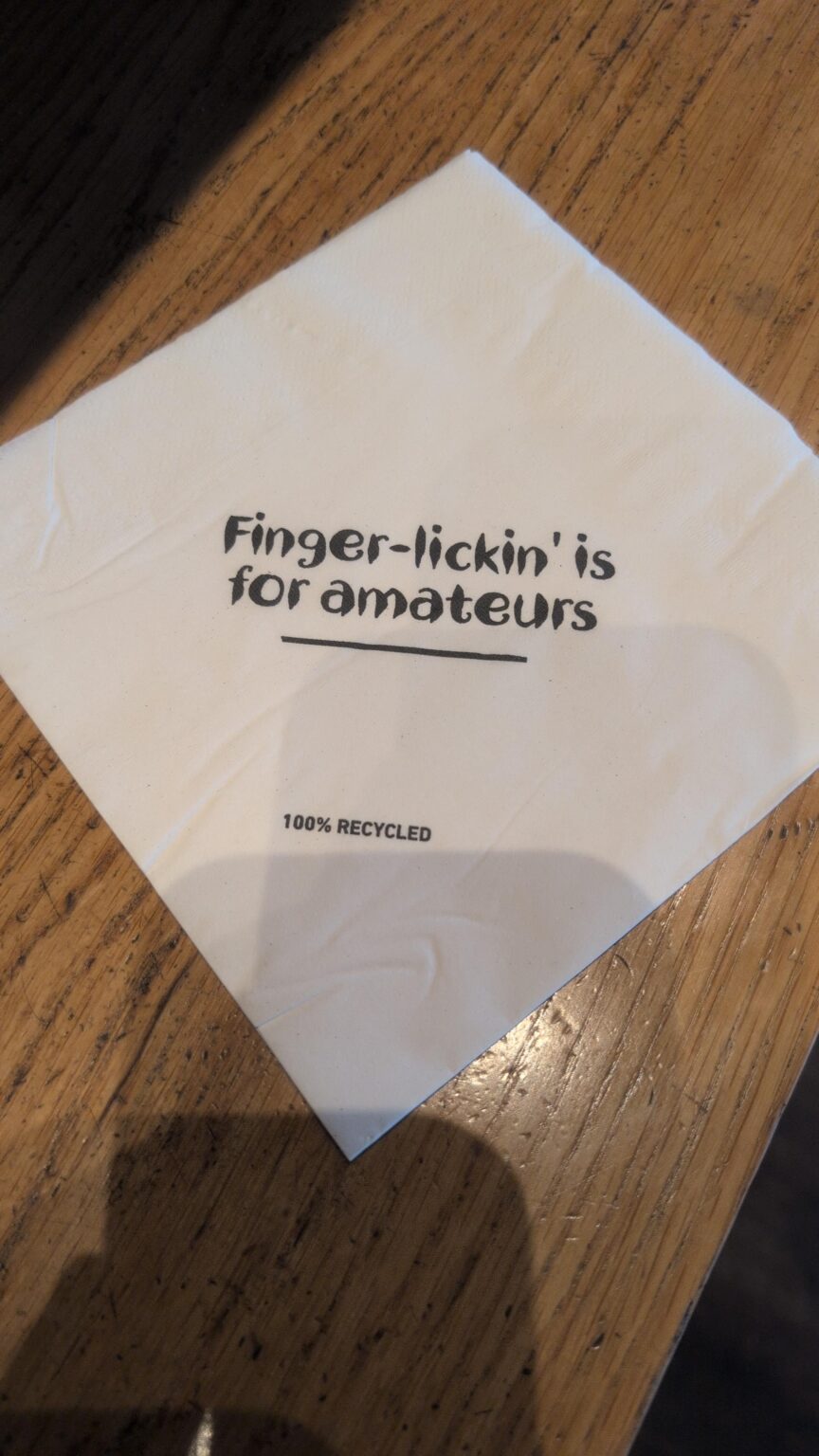 My local Nando's trying to start something with the Colonel