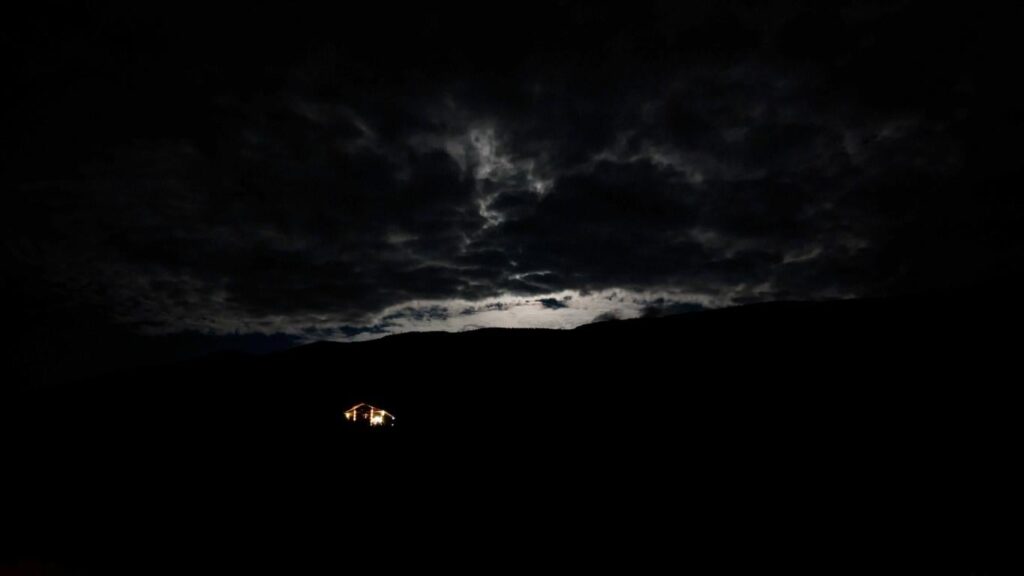 Night in Mestia Valley, Samegrelo-Zemo Svaneti, Georgia, Caucasus, summer [OC]