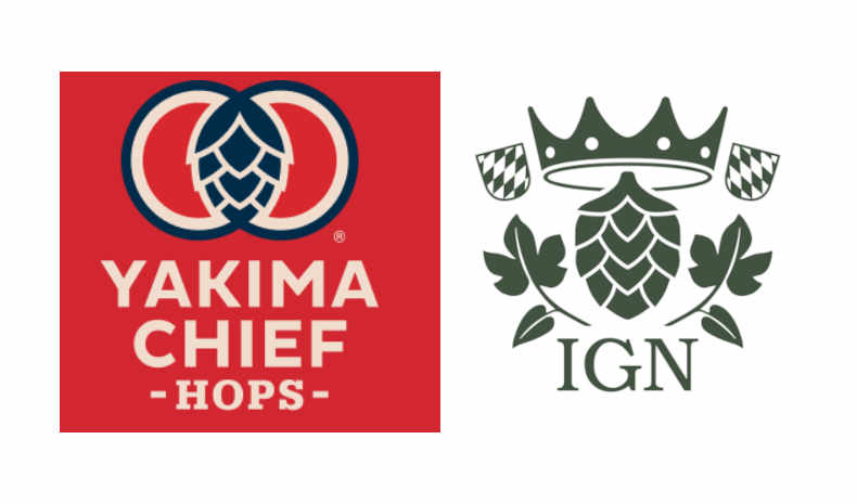 YCH Deepens Ties With German Hop Growers to Benefit Brewers logos for Yakima Chief Hops and IGN hop group