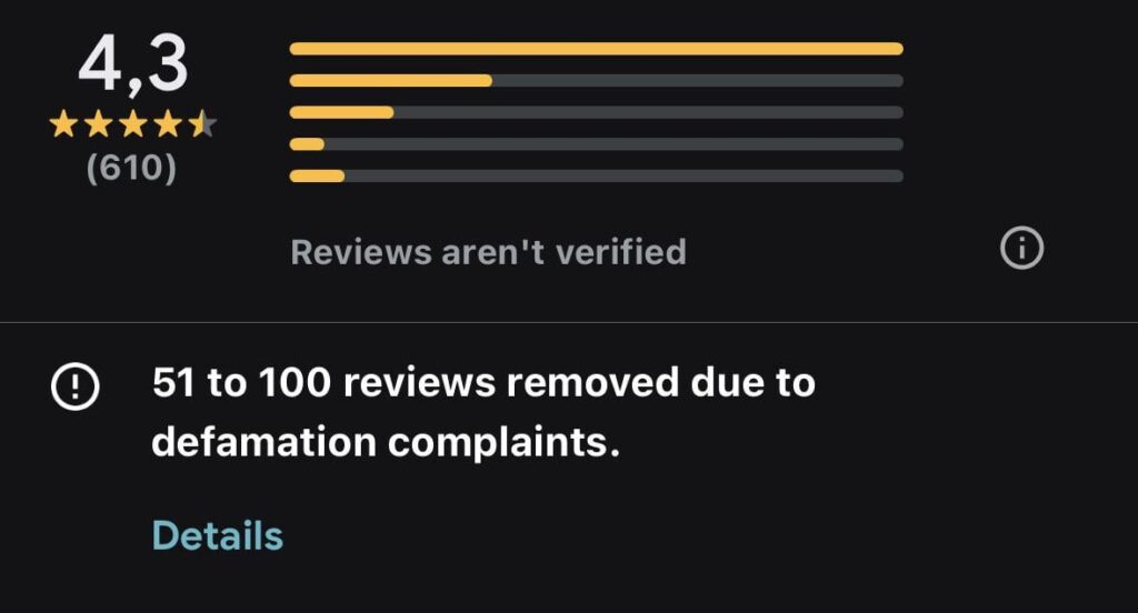 Google Maps has given German users the ability to see how many reviews have been removed as “defamation” Google Maps has given German users the ability to see how many reviews have been removed as “defamation”