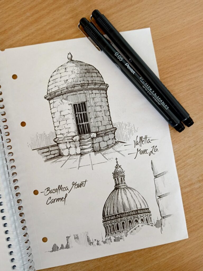 My sketches of Malta