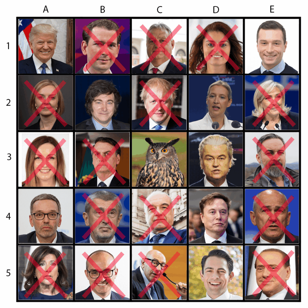 Salvini's bad luck bingo