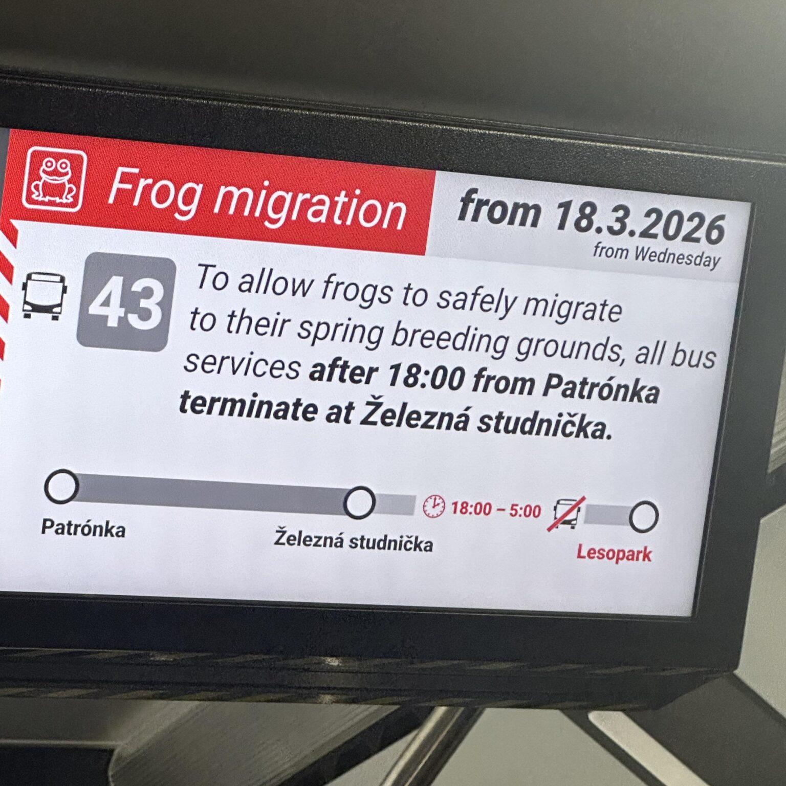 This made me laugh when taking the bus in Slovakia