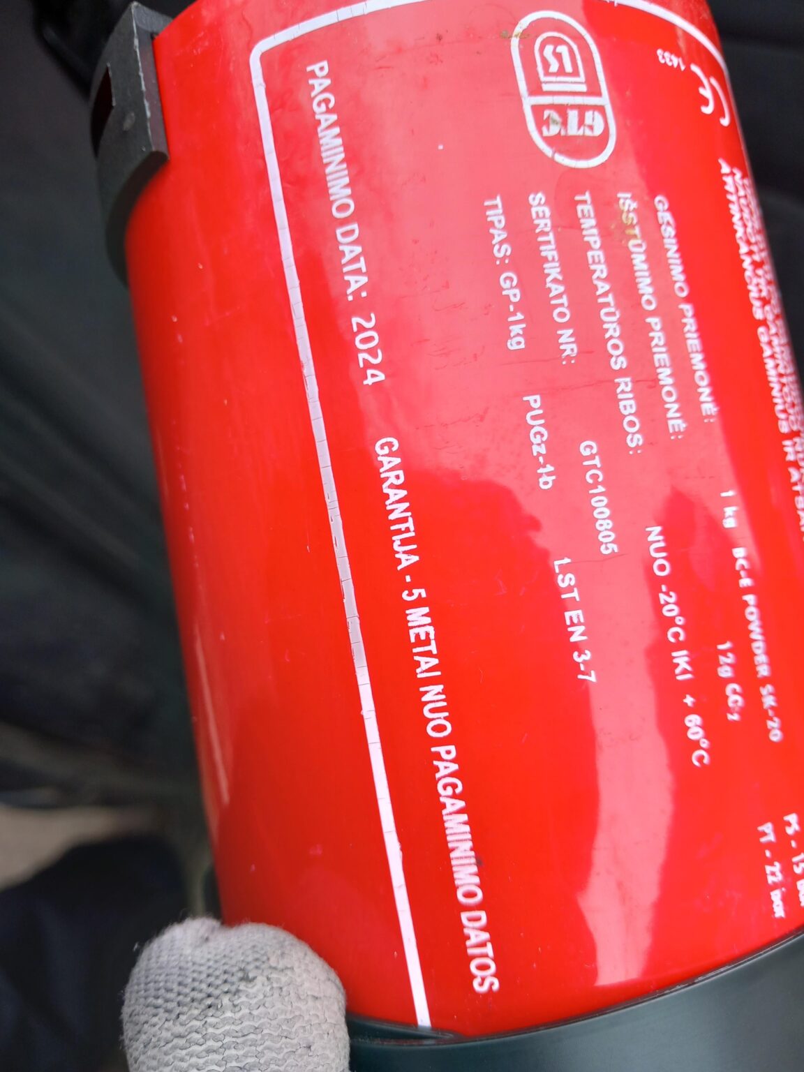 Technical inspection and fire extinguisher