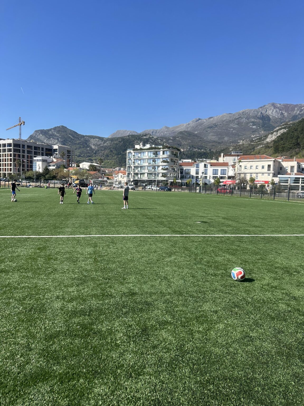 New football ground in Budva is cool