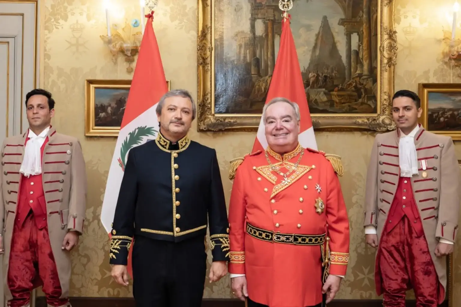 Peru’s Ambassador presents credentials to Grand Master of the Order of Malta | News | ANDINA Photo: Ministry of Foreign Affairs of Peru