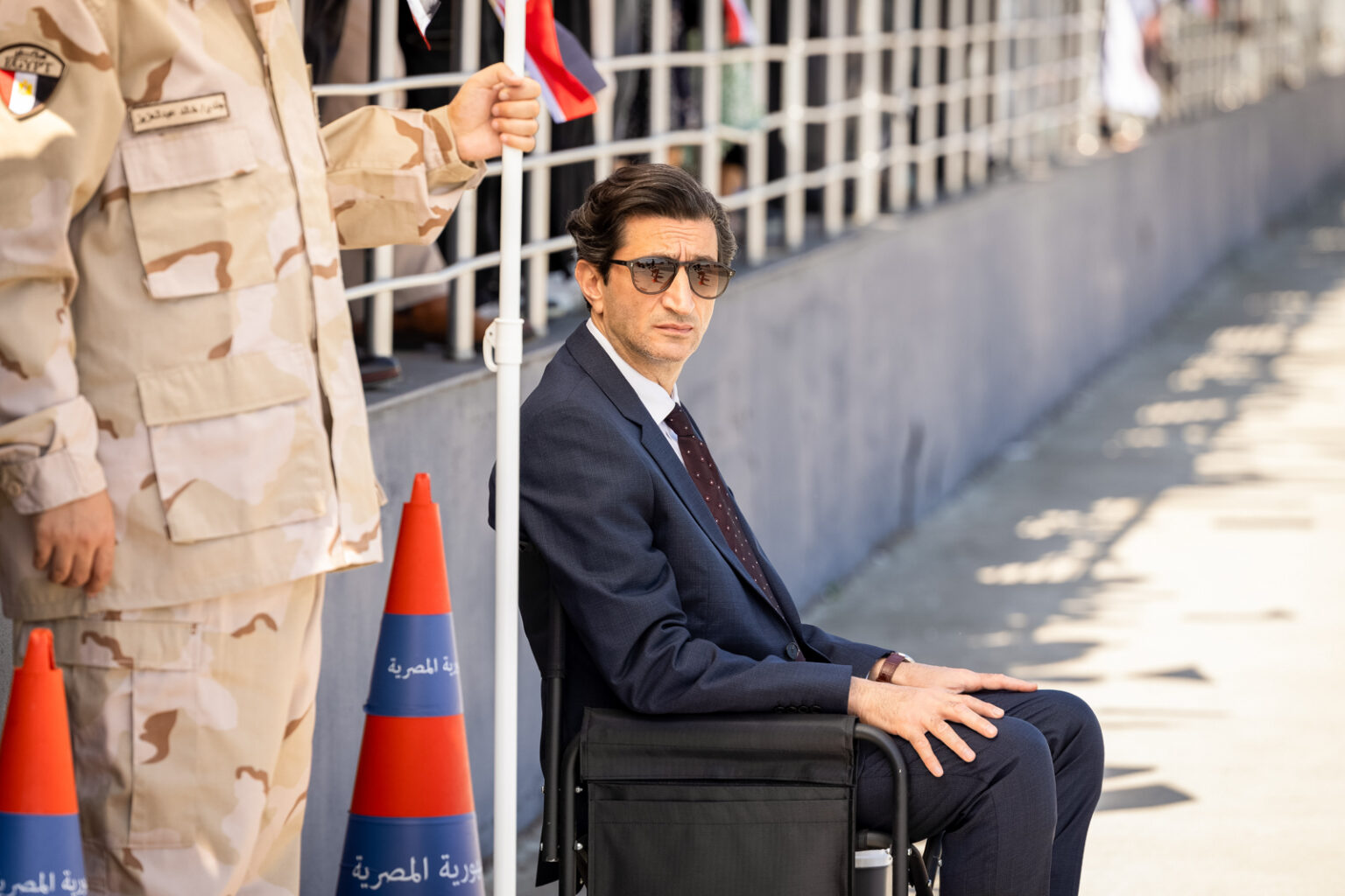 Eagles of the Republic: slick satire about fame and state control A production still of actor Fares Fares as George Fahmy, the main protagonist of Tarik Saleh