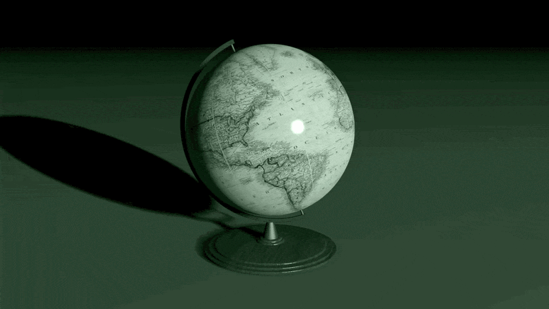 GIF of a globe spinning