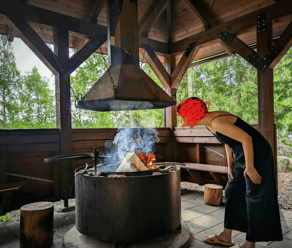 Can you grill in a place like this with a yellow forest fire warning active?