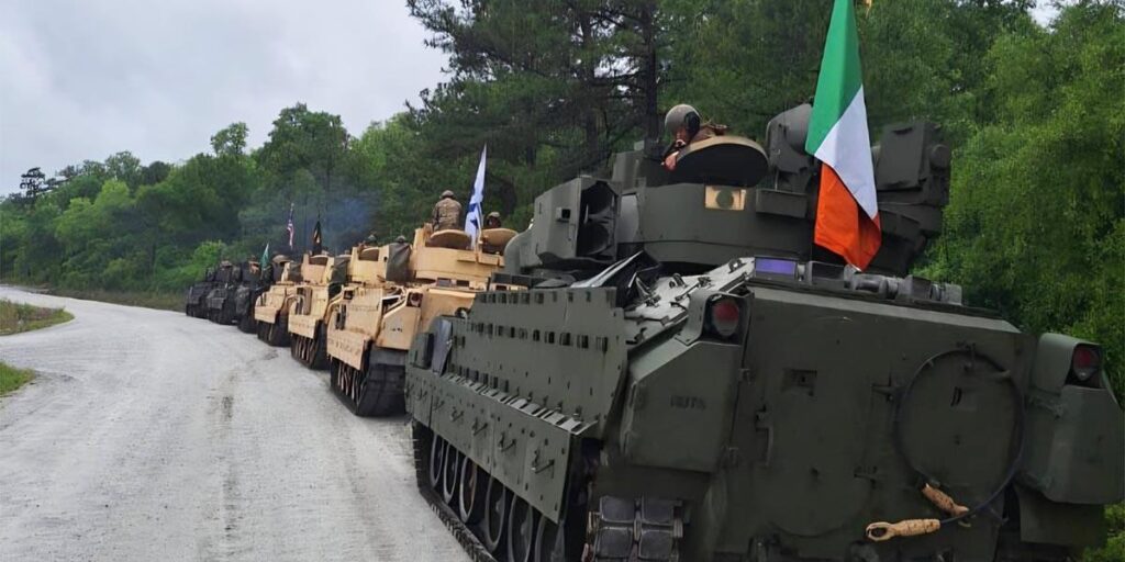Irish rookies beat the United States Army at the Tank Olympics, despite Ireland having no tanks