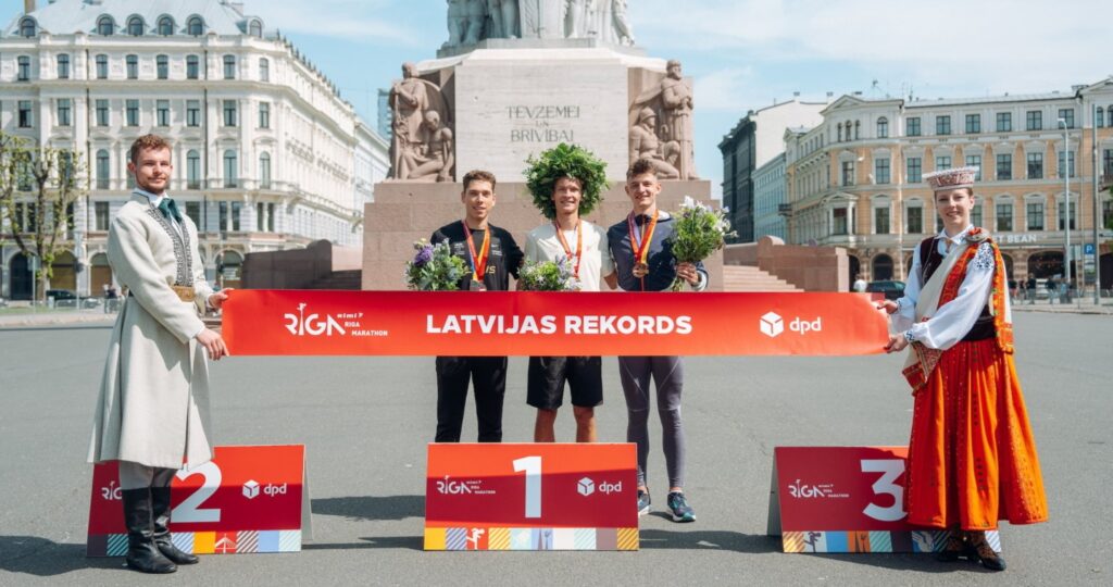Artūrs Niklāvs Medveds Becomes Latvian Champion and New Latvian Record Holder in the DPD Mile — Rimi Riga Marathon Artūrs Niklāvs Medveds Becomes Latvian Champion and New Latvian Record Holder in the DPD Mile — Rimi Riga Marathon