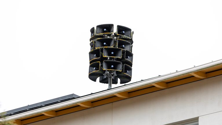 File photo of a public warning system.