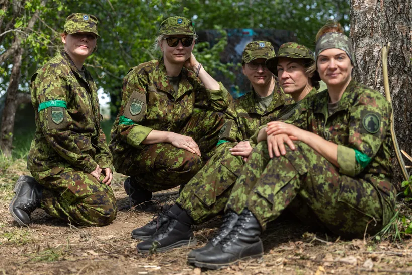 The Harju District drone unit of the Women’s Voluntary Defense Organization during the Spring Storm exercise.
