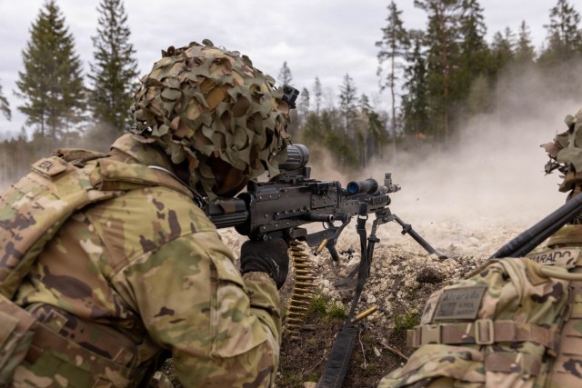 U.S. Soldiers Conduct Live-Fire Exercise in Latvia