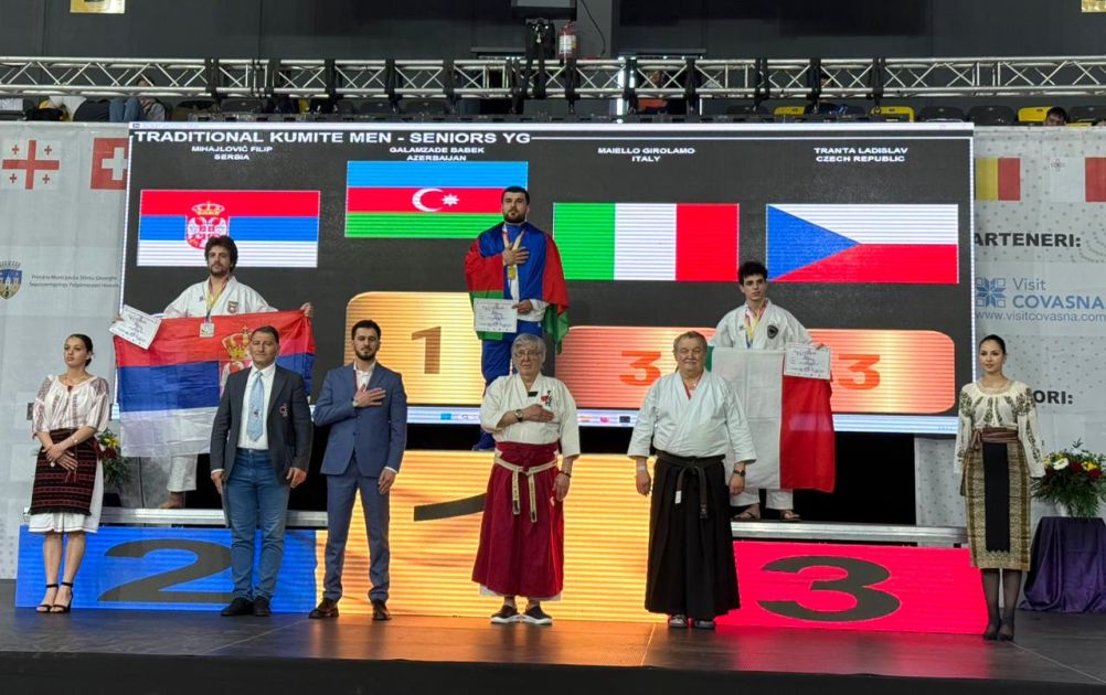 Azerbaijani karateka wins European Championship title in Romania [PHOTOS]