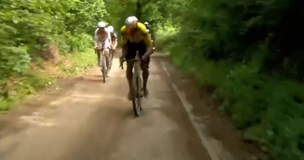 Wout van Aert wind Marly Grav gravel race in the Netherlands Wout van Aert wind Marly Grav gravel race in the Netherlands