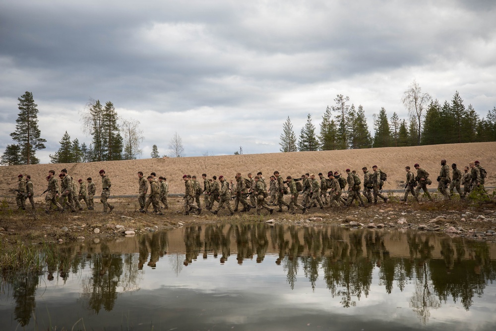 British Soldiers conduct hot load training in Finland during Saber Strike
