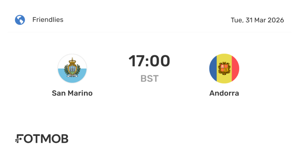 San Marino vs Andorra - live score, predicted lineups and H2H stats