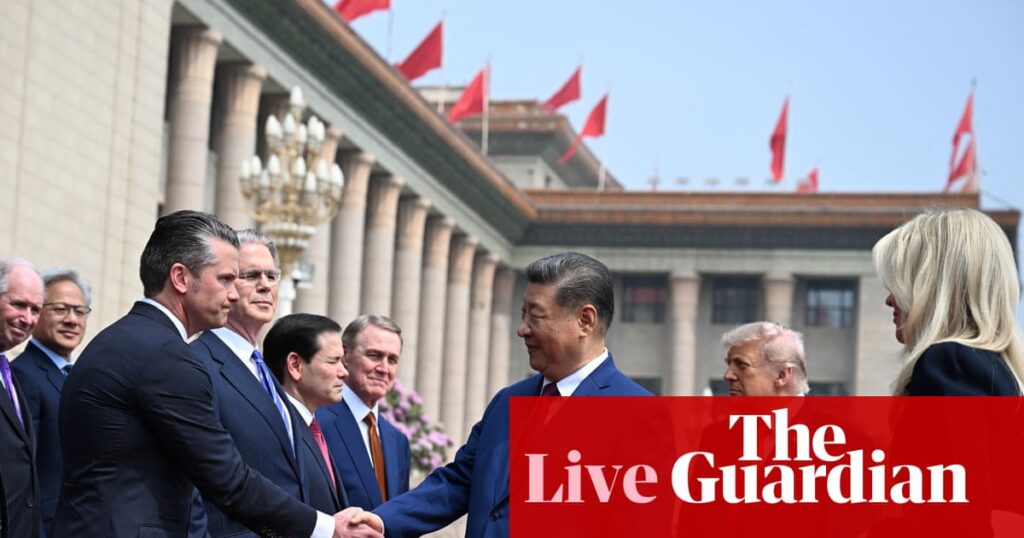 Trump China visit live: Xi Jinping warns US and China could ‘come into conflict’ if Taiwan issue mishandled, state media reports | Donald Trump