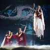 Croatian singers of band Lelek perform "Andromeda" during the first semifinal of Eurovision in Vienna, Austria on May 12.
