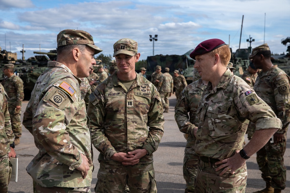 General Christopher T. Donahue visits Lithuania during Project Flytrap