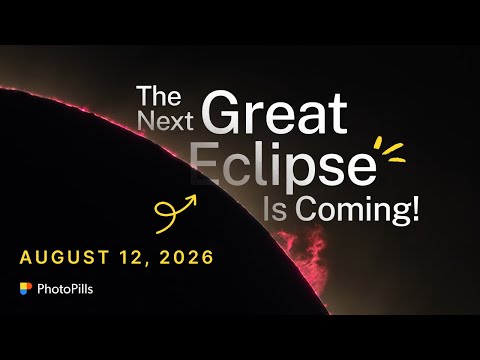Solar eclipse reaches totality August 12 across Greenland, Iceland, and Spain Youtube video