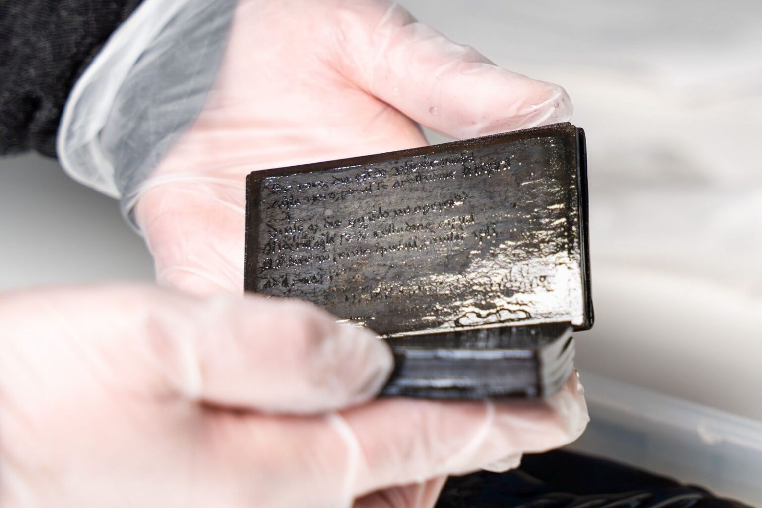 From a Medieval Latrine in Germany, Archaeologists Extracted a Pristine Leather Notebook That Preserved Latin Cursive for Centuries From a Medieval Latrine in Germany, Archaeologists Extracted a Pristine Leather Notebook That Preserved Latin Cursive for Centuries